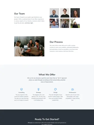 Mai Prosper demo services page