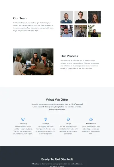 Mai Prosper demo services page