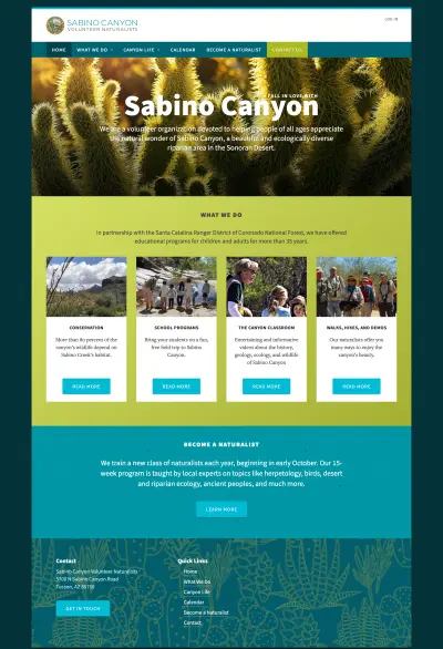 sabinonaturalists home desktop image