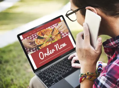 Food Order Pizza Online Internet Concept
