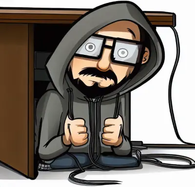 scared blogger hoodie of shame