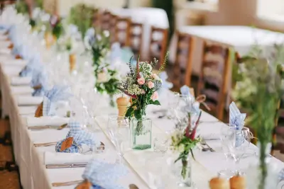 clear wine glass lot on table
