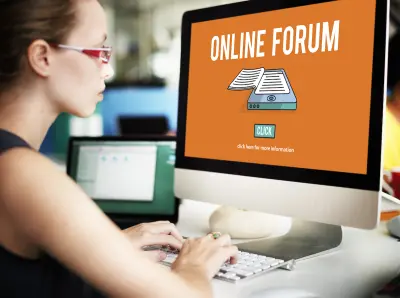 Online Forum Discussion Assembly Information Concept
