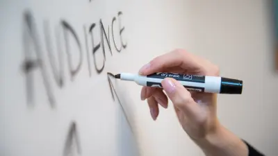 Audience on whiteboard